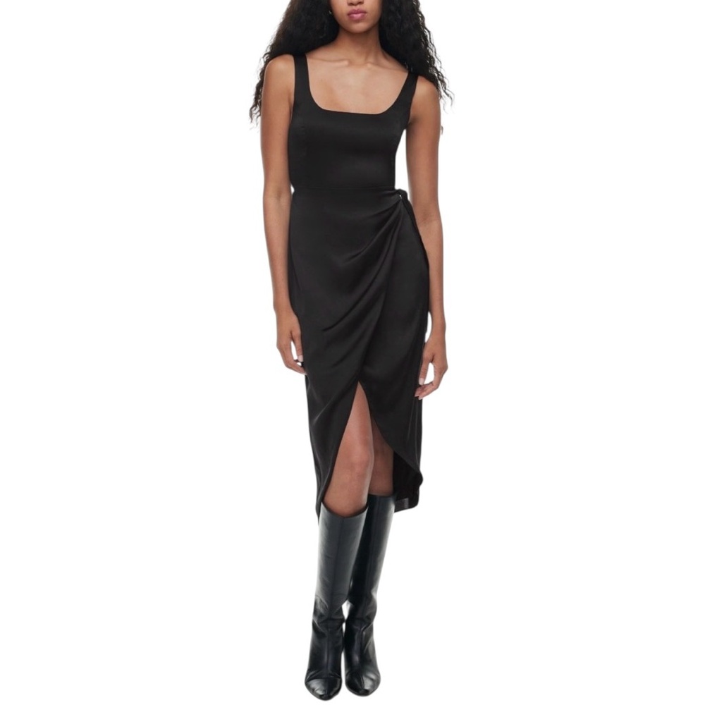 Wilfred Black Midi Dress